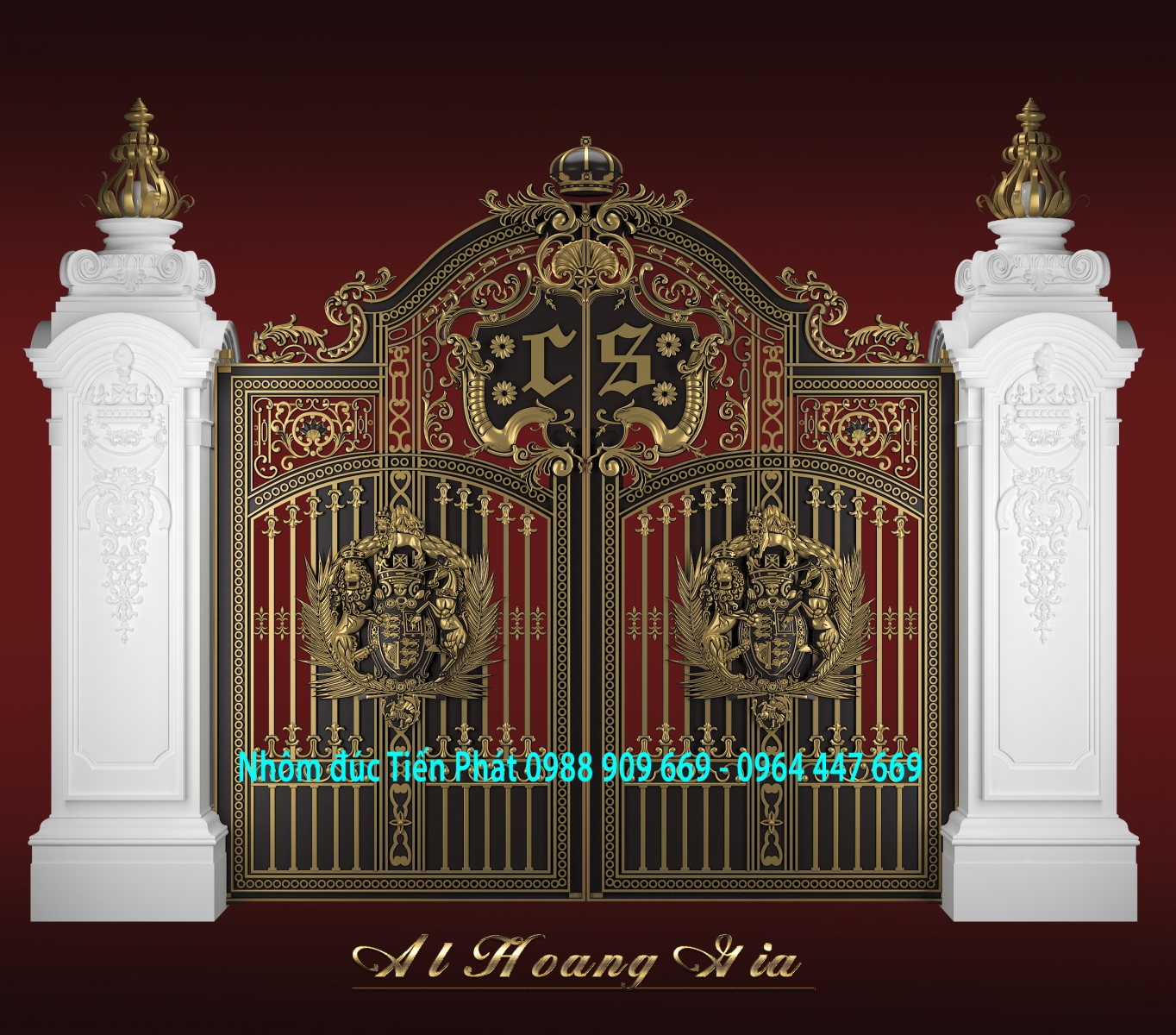 Cổng nhôm đúc 11